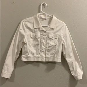 Calvin Klein white lightweight Jean style shrug